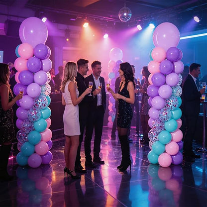 Pink and Purple Balloon Column Stand Kit Set of 2 - Image 7