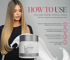 Ultimate Repair Hair Mask for Damaged Hair with Collagen & Keratin – Professional Repair Mask with Deep-Conditioning Performance for Dry & Color-Treated Hair – Bamboo & Avocado Oil, 500 ml - 16.7oz
