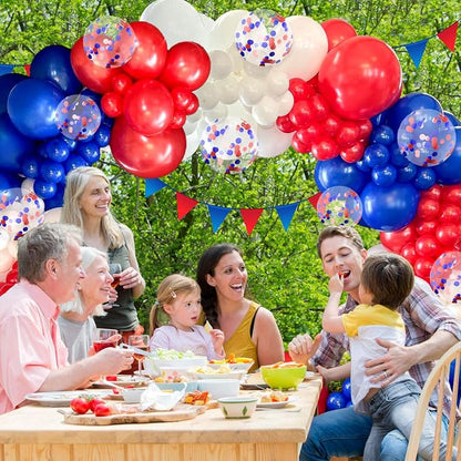 BAUANOOY Red White and Blue Balloons - Image 6