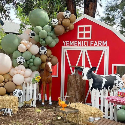 Green and Brown Balloon Arch Garland Kit, Cow Print Balloon Arch Kit Western - Image 4