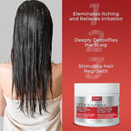 Scalp Scrub with Tea Tree Oil for Hair Growth | DHT Blockers, Volcanic Sand & Mineral Complex | Detoxifies, Exfoliates & Removes Flakes | Clears Build-Up for a Healthy Scalp | 7.77 fl oz