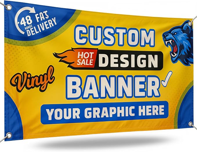 Custom Vinyl Banner by by MyHappyCustomizedGifts