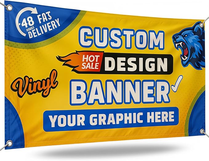 Custom Vinyl Banner by by MyHappyCustomizedGifts