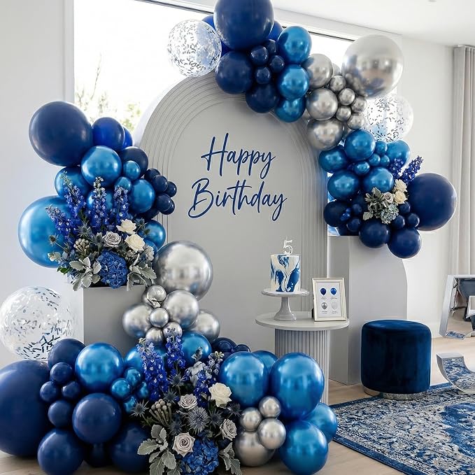 Blue and Silver Balloons - Image 7