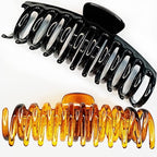 5.5“ Extra Large Hair Clips Long Thick Hair Women’s Jumbo Hair Claw Clips Huge Black Brown XL Giant Claws Strong Basic Gripper