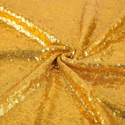 JYFLZQ Gold Sequin Backdrop Curtains 4ft x 8ft 2 Panel Glitter Photo Booth - Image 3