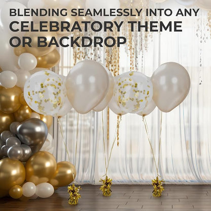 12-Pack Gold Balloon Weights - Image 3