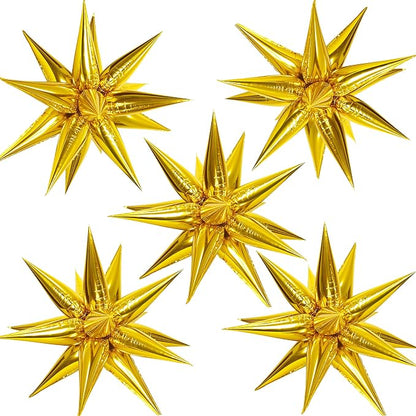 ZAKVOOR 60 Pcs Star Balloons 12 Spike Foil Explosion Party Decoration Balloons by ZAKVOOR