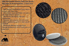 G.B.S Head Shampoo Scalp Massager Brush and Soft Palm Pocket Comb for All Hair Types, Pack of 6 (2 Black and 4 Gray)
