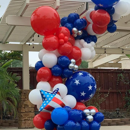 YMSZ Red and Blue Balloon Garland Arch Kit, Graduation, Independence Day - Image 5