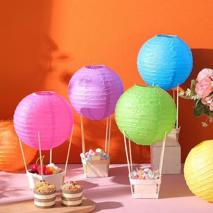 24 Set Hot Air Balloon Table Centerpieces Baby Shower Party Decoration Paper - Image 4
