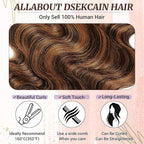 P1B/30 2x6 HD Lace Closure Body Wave Human Hair Highlight Brown Black Color Transparent Lace Closure 2x6 Long Deep Middle Part 100% Raw Virgin Human Hair 22 Inch 150% Density