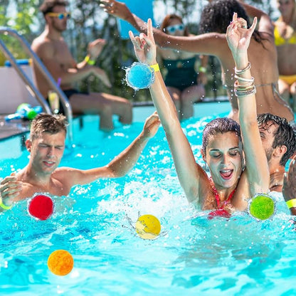 100 Pcs Reusable Water Balloons, Summer Soaker Ball, Outdoor Games Soft Water - Image 6