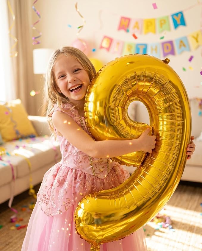 YPSelected 32 Inch Large Foil Helium Number Balloon Birthday Wedding Party 0-9 - Image 2