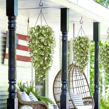 8Pcs Fake Hanging Plants, Faux Ivy Fake Vines Greenery | UV Resistant Faux - Image 6