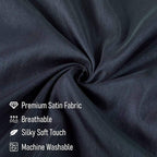 Tyfitb Satin Pillowcase Set for Hair & Skin Care – Cooling, Hypoallergenic, Anti-Frizz, Wrinkle-Free – Soft, Luxurious Pillowcases with Envelope Closure – 2-Pack, King Size 20x36, Gift-Ready
