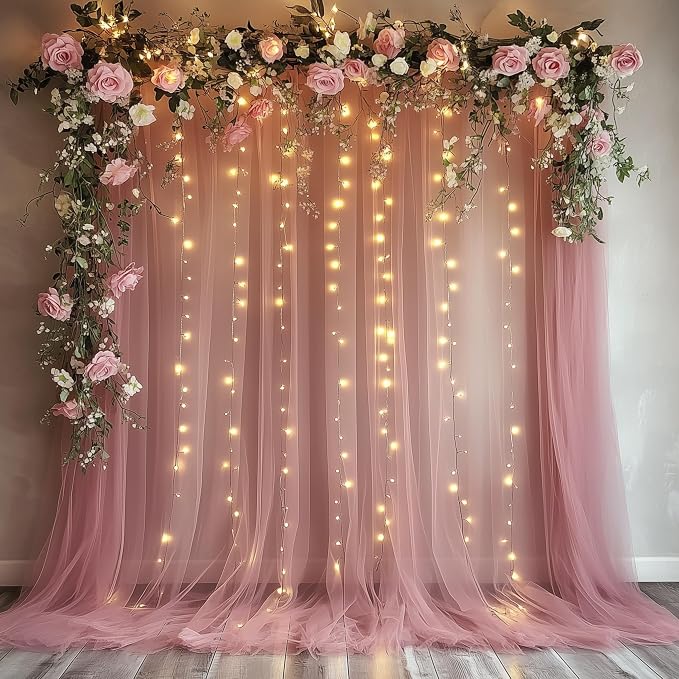 Fomcet Tulle Backdrop Curtains - Image 7