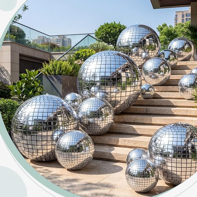24 Pcs Giant Metallic Party Balloons, Birthday Wedding Bridal Shower Disco - Image 5