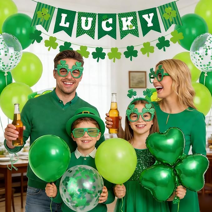75pcs Green Balloons Dark Green and Metallic Gold Balloon Kit, 12Inch Different - Image 5