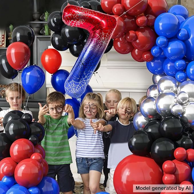 40 Inch Spider Number 7 Foil Balloons - Image 7