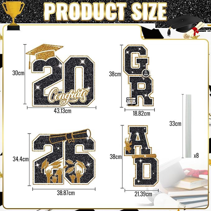 Graduation Yard Sign Class of 2026 Decorations - Image 2