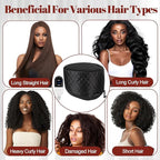 Hair Steamer for Deep Conditioning: Upgraded Heat Cap with 10-Level Fast Heating 3 Time Settings for Natural Hair Portable Thermal Steam Cap for Home Hair Treatment