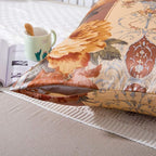100% Mulberry Silk Pillowcase for Hair and Skin Health with Hidden Zipper Floral Print Both Sides Silk SLPBABY (Standard, Pattern18)