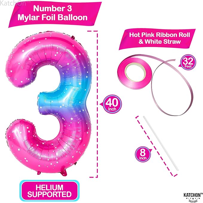 KatchOn, Rainbow 40 Inch 3 Balloon - Image 2