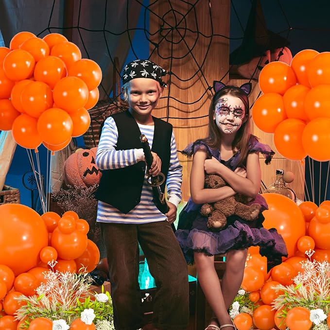 114pcs Orange Balloons Kit - Image 5