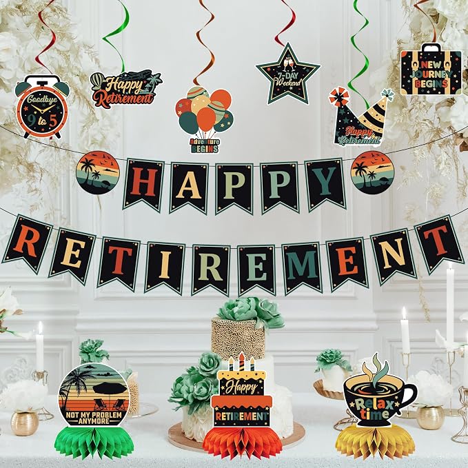 Vlipoeasn Colorful Retirement Decorations - Image 4