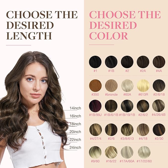 GOO GOO Tape in Hair Extensions Human Hair, 1B/6/1B Balayage Natural Black to Chestnut Brown, 26inch 60g 20pcs, Skin Weft Seamless Invisible, Silky Straight with Thick Ends, Remy Human Hair