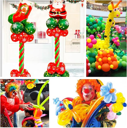 Purple 260 long Balloons 100 Pack Purple Modeling Long Magic Balloons - Image 7