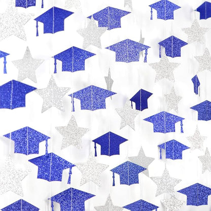 Navy-Blue Silver Graduation-2026 Class Party-Decorations - Image 2