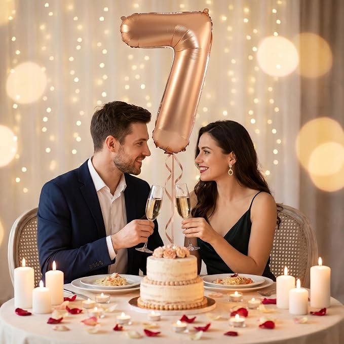 YPSelected 32 Inch Large Foil Helium Number Balloon Birthday Wedding Party 0-9 - Image 3