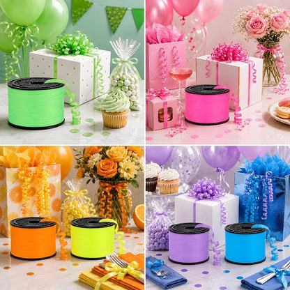 BEISHIDA Assorted Neon Colors Rainbow 6 Rolls - Image 3