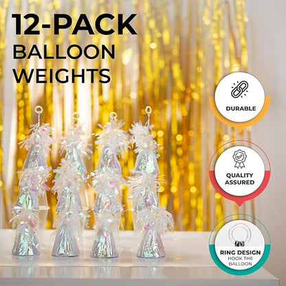 12-Pack Iridescent Balloon Weights - Image 4