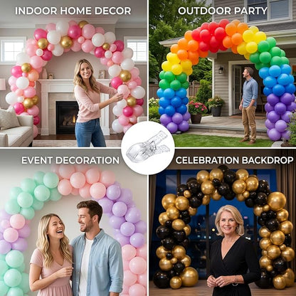 10 Pack 2.6-Inch Clips for Balloon Arch Backdrop, Heavy Duty Clear Background - Image 6