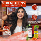 Batana Oil Hair Serum - Repair Thinning, Dry, Damaged, Fine and Split Ends - Thickening, Lightweight Formula - Anti Frizz and Heat Protection Control Products for Men and Women - Curly and Frizzy Mix
