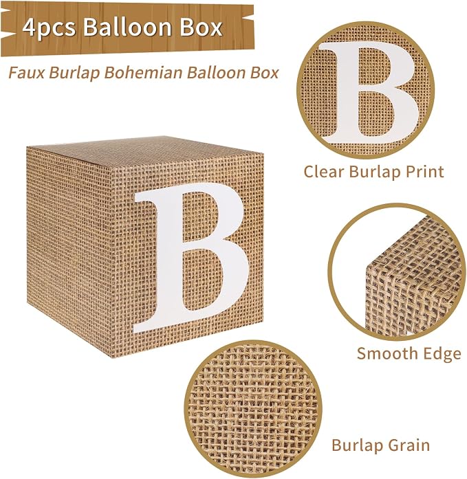 RUBFAC Burlap Print Baby Boxes - Image 3
