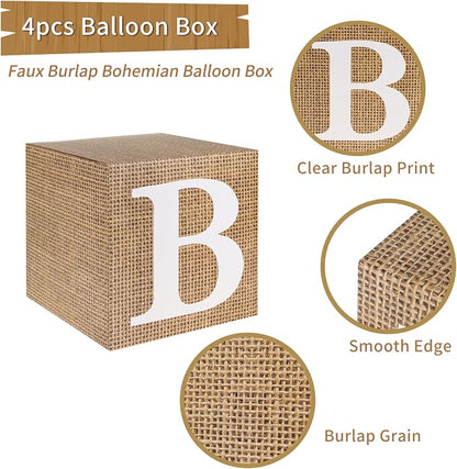 RUBFAC Burlap Print Baby Boxes - Image 3