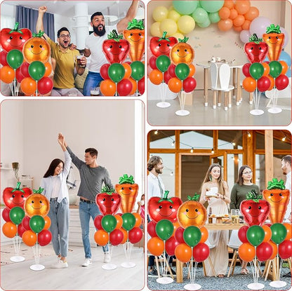 4 Sets Vegetable Fruit Party Balloons Stand Kit - Image 7