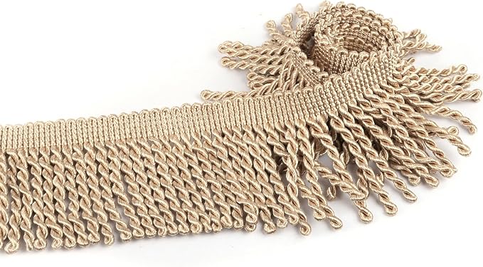 BEL AVENIR Bullion Fringe Trim Curtain Fringes 10 Yard x 2.5 Inches Sewing | by BELAVENIR