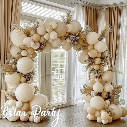 Double Stuffed White Sand Balloon Garland Arch Kit | 18/12/10/5inch Different - Image 4