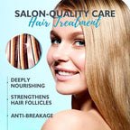 Deep Conditioning Hair Mask for Damaged Hair Treatment - Keratin Hair Care for Hydrating Repair for Dry, Curly, Color-Treated & Frizzy Hair - Controls Frizz, Fixes Split Ends, Boosts Shine, 4.06 fl.oz