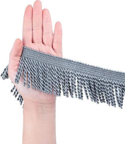 BEL AVENIR Bullion Fringe Trim Curtain Fringes 5 Yard x 2.5 Inches Sewing | - Image 2