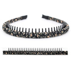 Fashion Hair Accessories Teeth Comb Hair Hoop Bands Soft Comfy Non-slip Headbands for Women (4 colors)