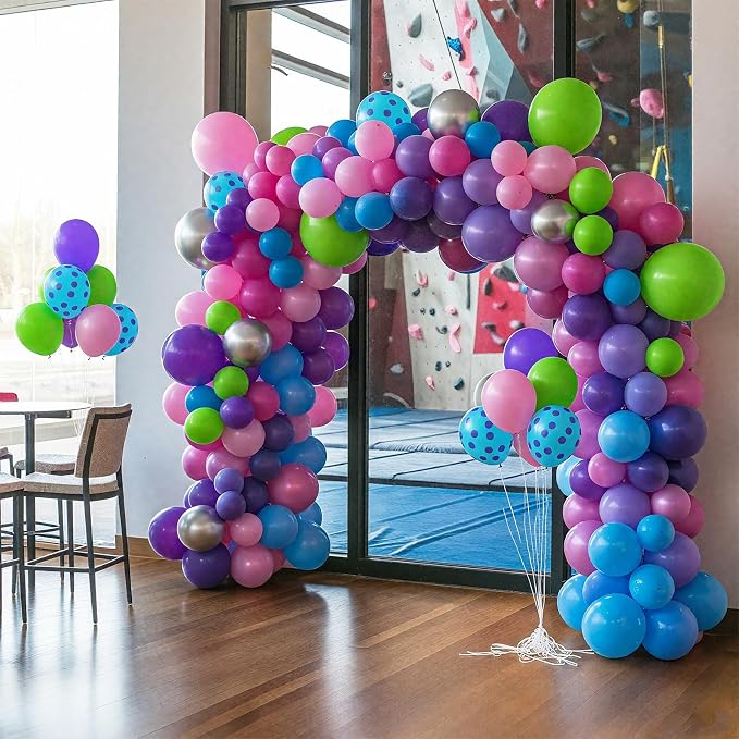 Pink Blue Purple Balloons - Image 4