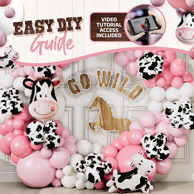 ALL-IN-1 Cow Balloon Arch Kit - Image 6