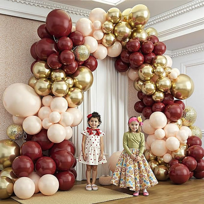 Burgundy Balloon Garland Arch Kit - Image 7