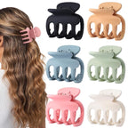 6 Pcs Hair Clips Small Claw Clips for Thin Hair Medium Matte Non-slip Hair Accessories for Women and Girls (Colorful)